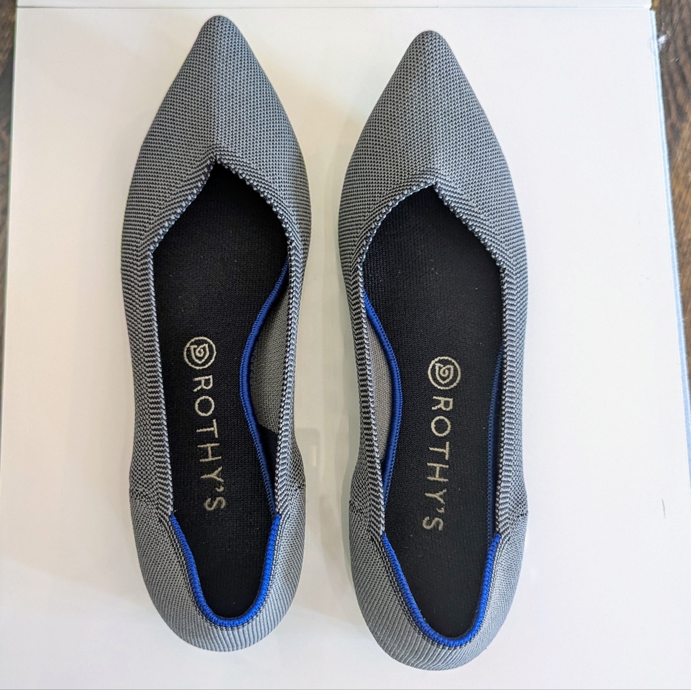 rothys cloud grey birdseye